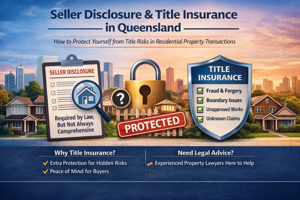 Title Insurance Visual Seller Disclosure and Title Insurance in Queensland: How to Protect ...